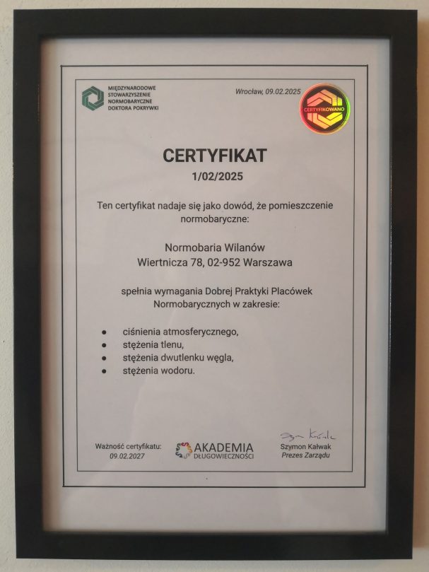 certyfikat 60%